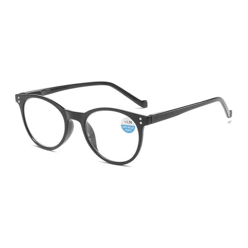 European and American frame new fashionable reading glasses large round frame anti-blue reading glasses