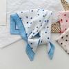 Women Spain Brand Design Square Scarf Lovely Polka Dot Cotton Viscose Shawls Small Handkerchief Neck Snood Hijab 58*58Cm