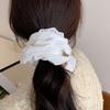 Lace Scrunchies for Women Large Elastic Hair Scrunchy Eye Catching Hair Rope French Hair Bobbles Ponytail Holder