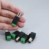 10PCS 12V BNC Female Jack Adapter Plug Video Balun Converter BNC Connector for Led Strip Light DVR CCTV Camera Power