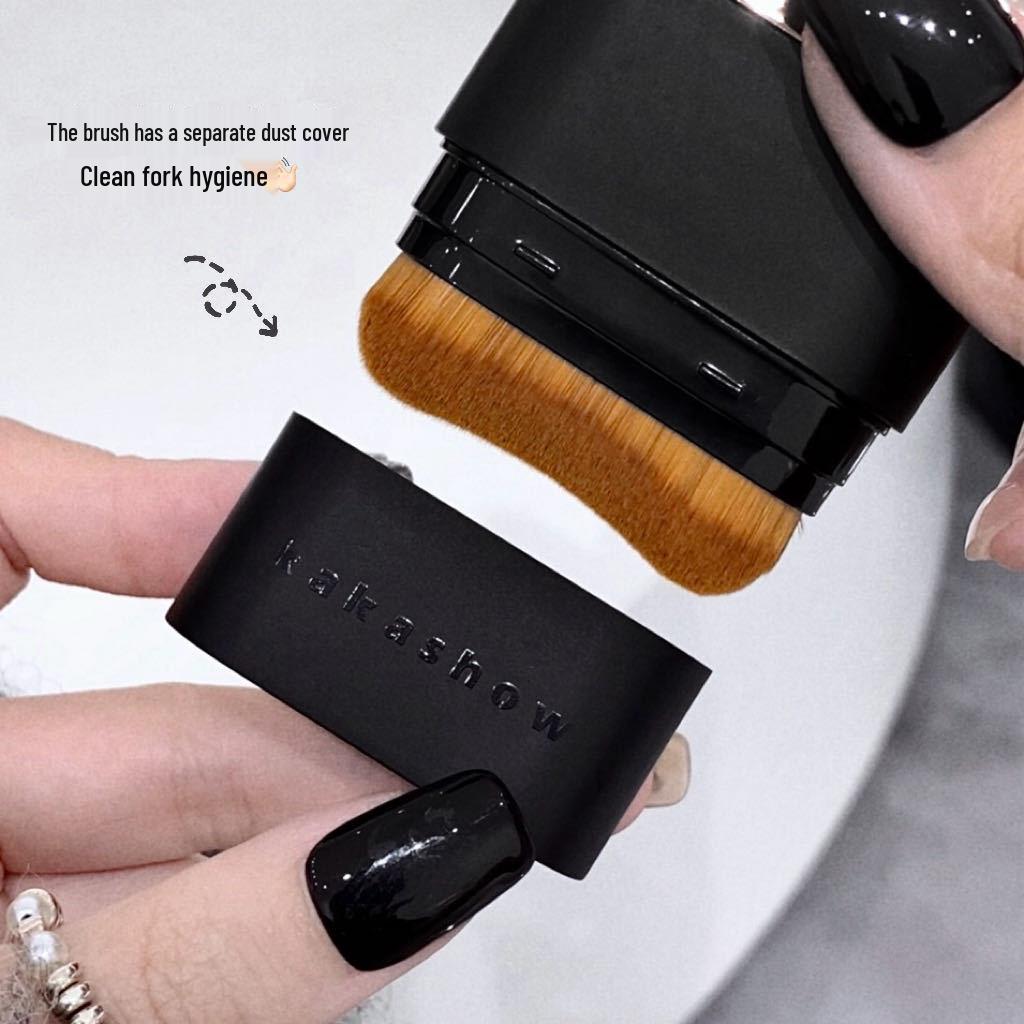 Kakashow Dual-Ended Foundation Stick & Brush - Flawless Glow, Concealer, Skin Brightening, Lightweight Formula