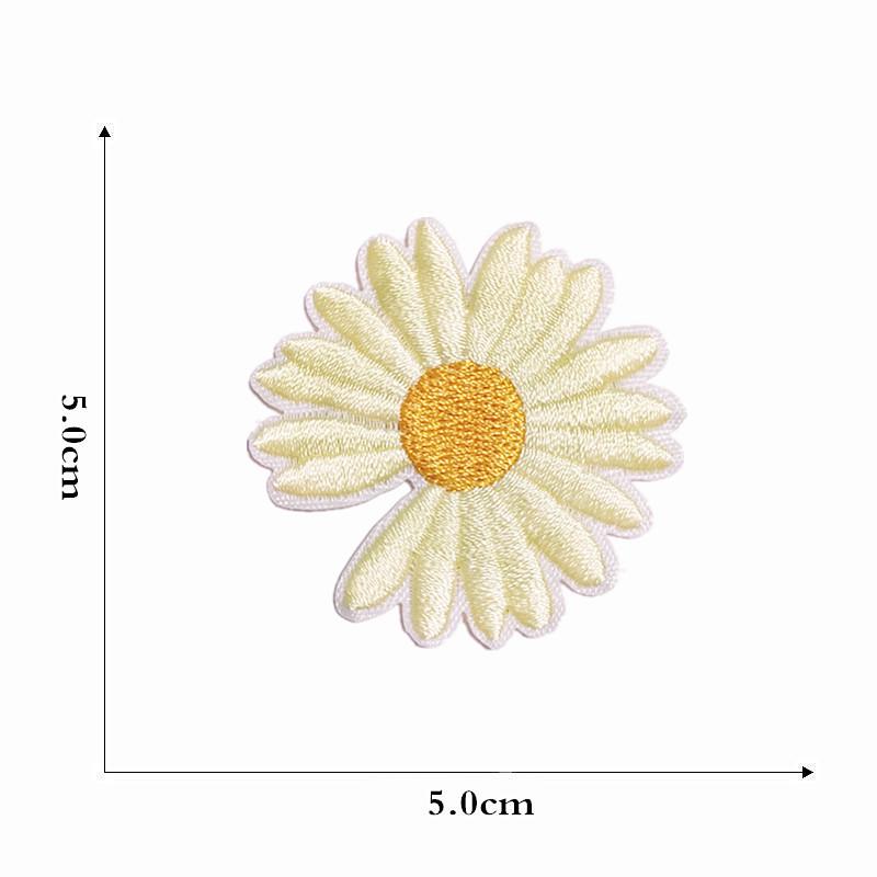 Cartoon Daisy Stickerei Stoff Patch DIY Zubehör Handbuch