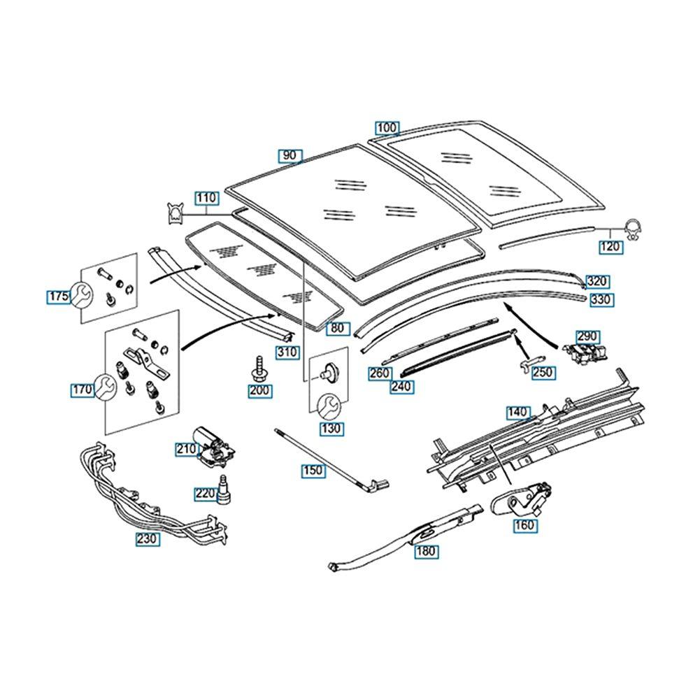 Cable Front Sunroof Cable Sunroof Sunshade Roller 1 Pair Front Sunroof Cable Blind Cables Front Sunroof Cable High Quality