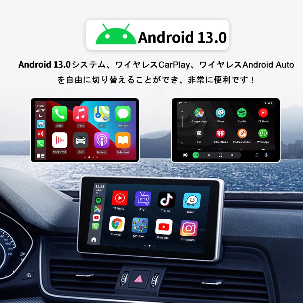 CarlinKit TBox Plus Android System Japan Limited Edition Wireless Android Auto CarPlay Ai Box Wireless CarPlay Adapter Youtube Video Playback