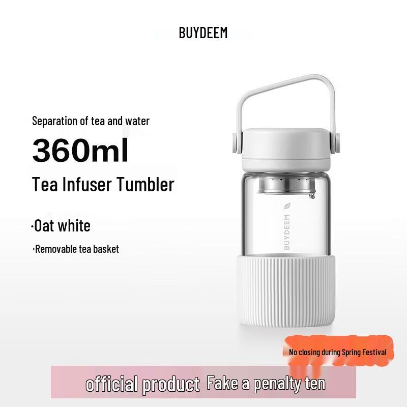 Buydeem Portable Glass Tea Infuser Bottle