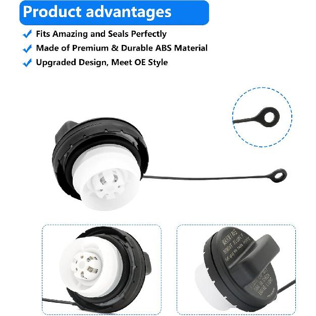 Gas Cap, Fuel Tank Cap Fit for Subaru, 2010-2024 Outback Impreza Legacy, 14-23 Forester, 13-23 Brz, 13-24 Crosstrek, 15-23 WRX, 19-23 Ascent gas