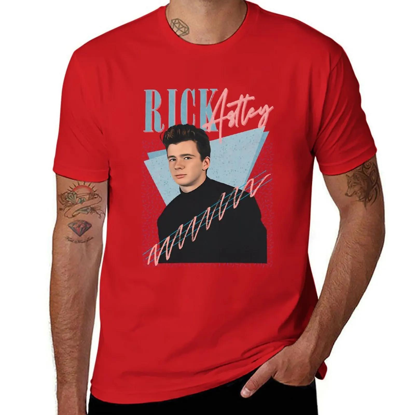 GUOYAN TOP Rick Astley T-shirt zomer top vintage anime shirt grafische t-shirts grote maten heren t-shirts pak L