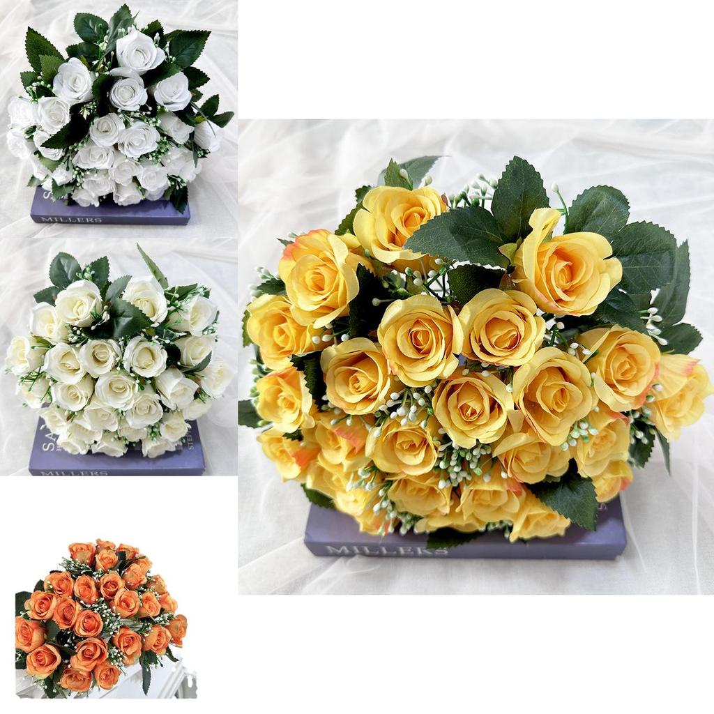 Imitation Rose Flower Collection For Wedding Venue Decoration Photography Prop Home Decoration