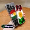 Kurdistan Flag Clear TPU Magsafe Mobile Phone Case for iPhone 17 16 15 14 13 12 11 Air Pro Max Plus Mini Colorful Cover