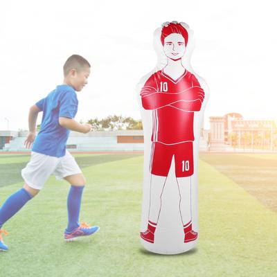 Inflatable Football Training Dummy Tumbler Soccer 0.35m PVC Boxing Punching Bag 40x160cm
