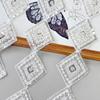 7Cm Silver Rhombus Sequined Beads Barcode Clothing Skirt Belt Cuffs Decorative Lace Accessories