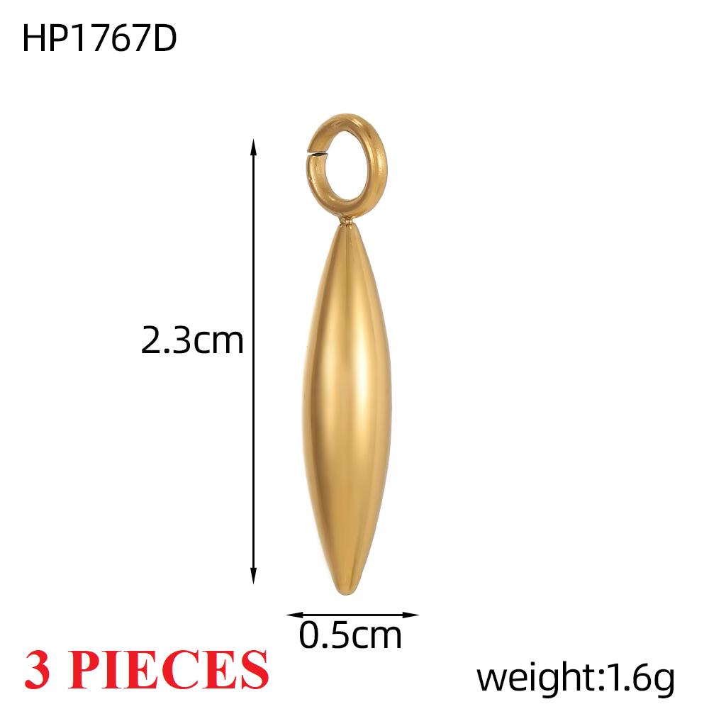3PCS/LOT CARLIDANA Handmade Gold Plated Stainless Steel Charms, Sun Star Flower Butterfly Pendants for Bracelet Necklace Making