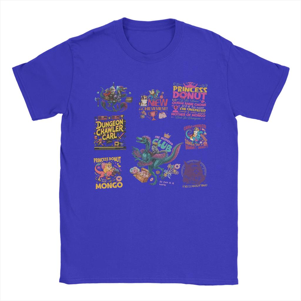 Beach Dungeon Crawler Carl Retro Fashion T Shirts 100 Cotton Tee Shirt for Men Y2K Casual Wholesale Short Sleeve Clothes