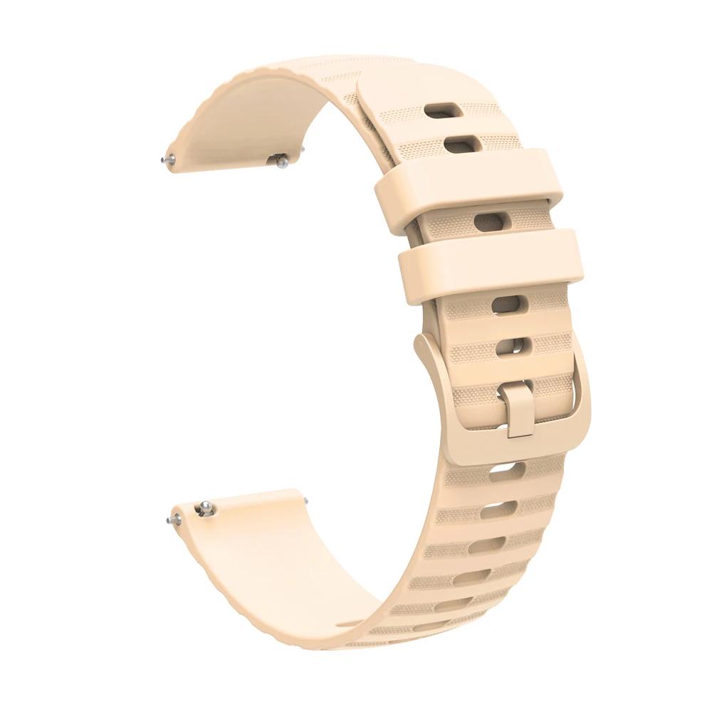 

20 мм 22 мм Сменный силиконовый ремешок для Samsung Galaxy Watch 7/6/5/4 44 мм 40 мм 6 4Classic Gear S3 Ремешок Браслет для Huawei GT5 4Pro 1 piece 20mm бежевый