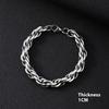 Bracciale da Uomo in Acciaio Inossidabile Semplice Prepotente Punk Alto Senso Cubano Acciaio al Titanio Bracciale Gioielli da Uomo