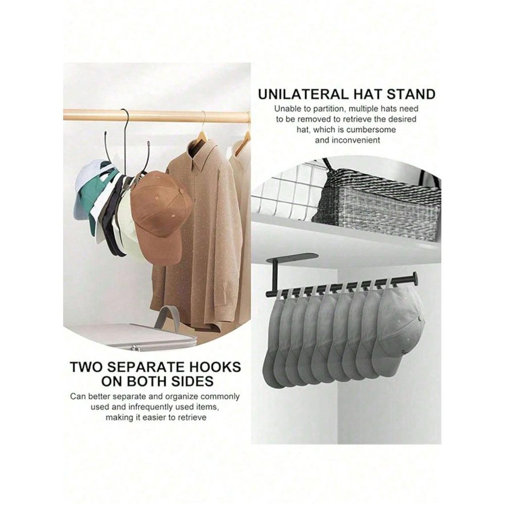 1pc Multi-Functional Stainless Steel Solid Metal Coated Belt Hanger, Suitable for Storing Ties, Scarves, Belts, Bags, Etc. Decorations Decor Festival