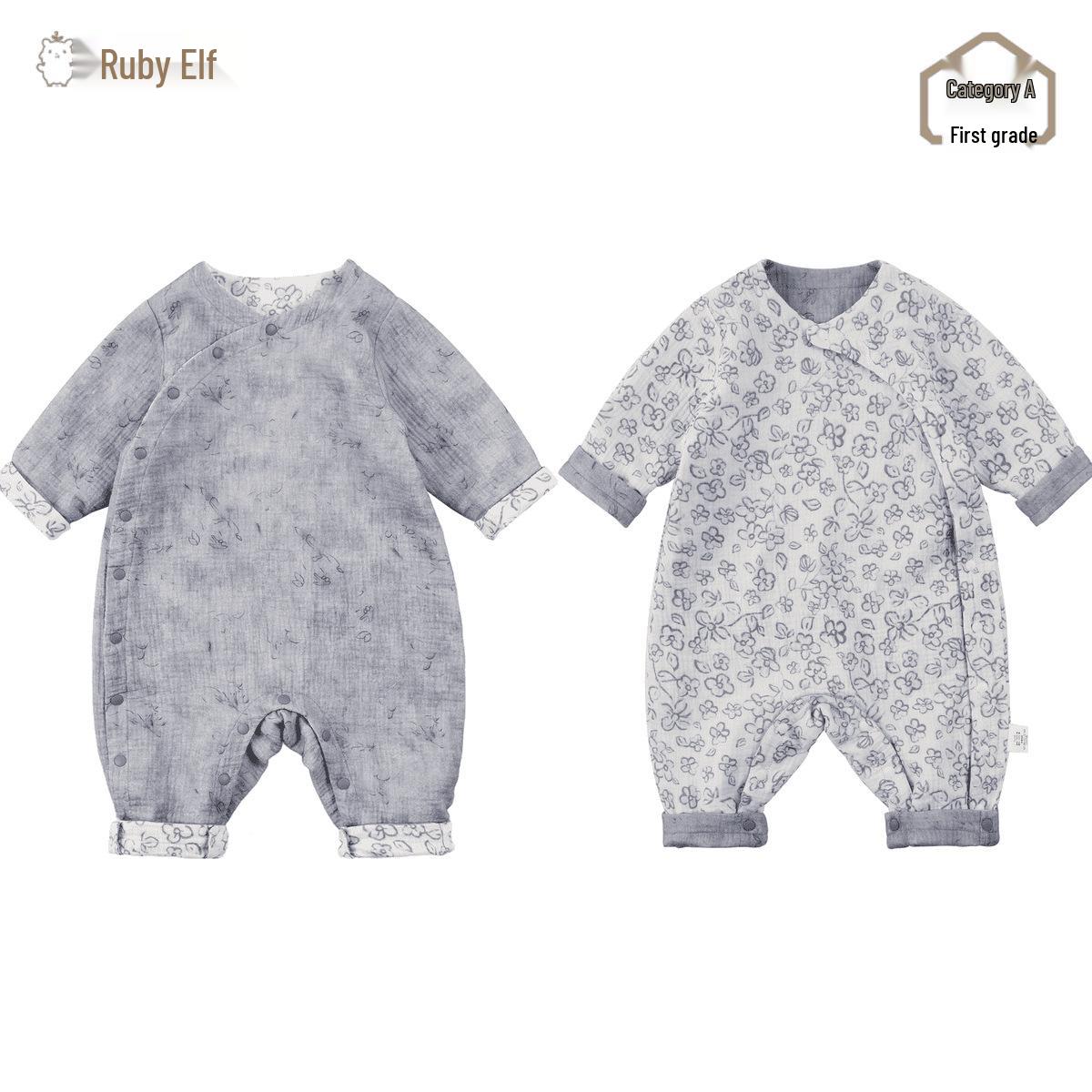 Mr. Pan Pure Cotton Baby All-Season Double-Sided Jumpsuit Romper 66