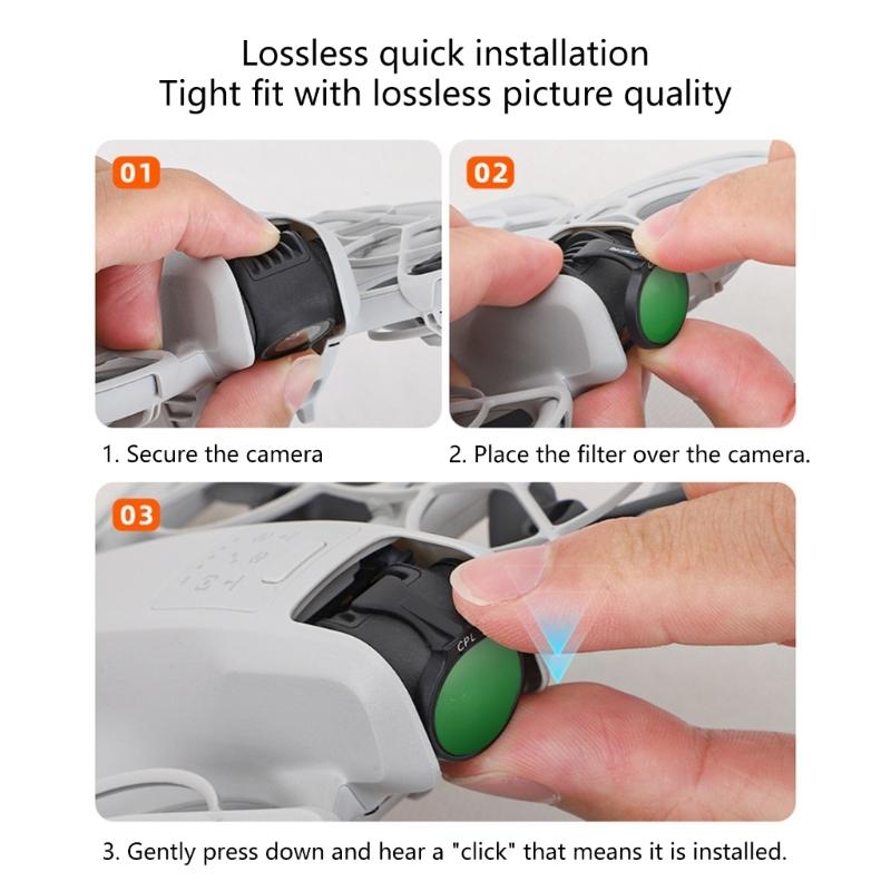 Lens Filter Multi Coated MCUV CPL ND Filter Set For UAV Quadcopter Accessory With MCUV CPL ND8 ND64 Optional