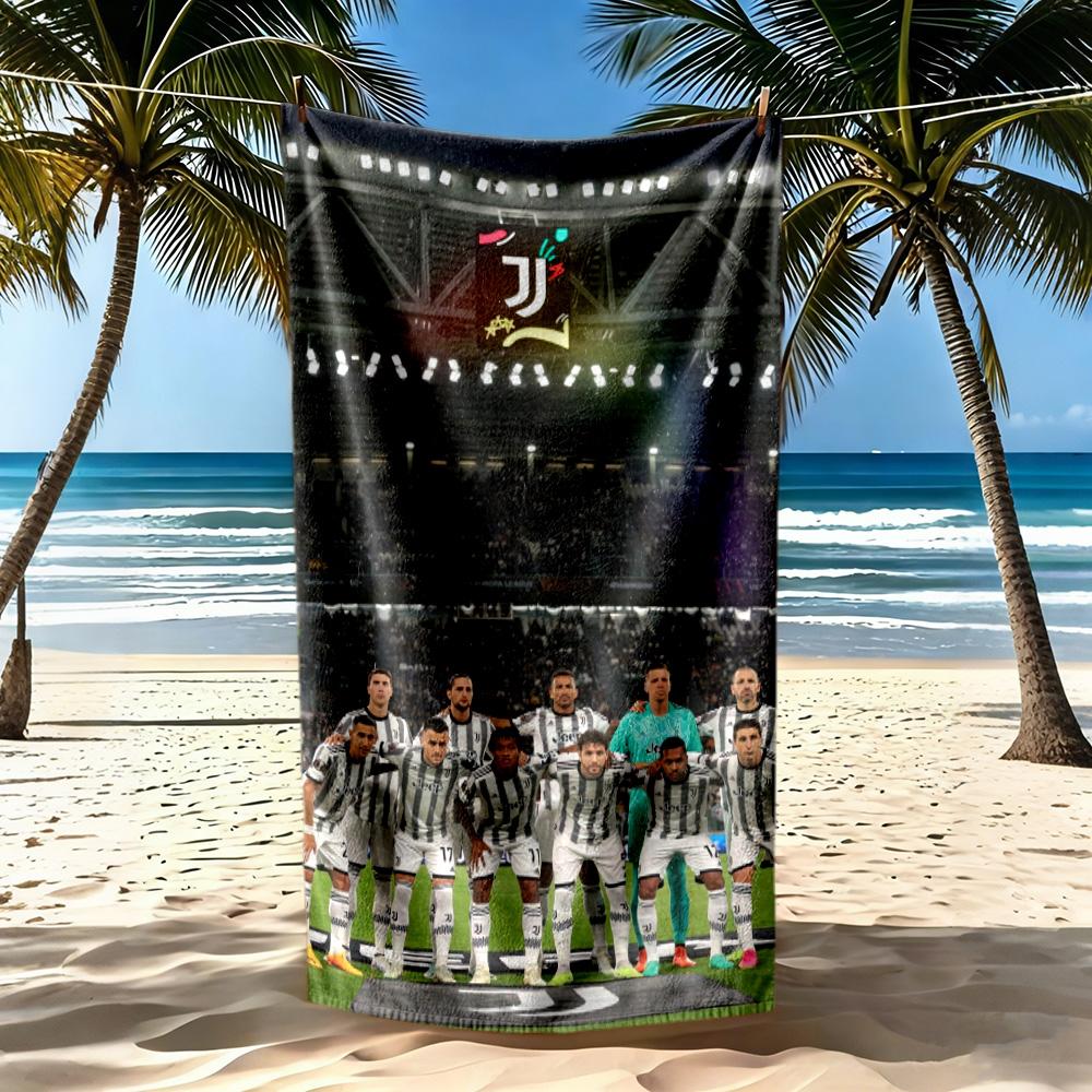 Juventus Beach Towel Super Soft Microfiber Quickdry Fabric Comfortable Lightweight