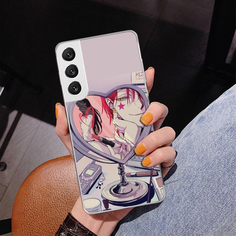 Huner X-Hunters Hisoka Phnoe Case for Samsung Galaxy S26 S25 Edge S23 S24 Ultra S22 Plus S21 S20 FE Unique Cover Soft Coque Gala
