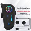 Wireless Helmet Bluetooth Headset Motorcycle Helmet Bluetooth Headset Waterproof and Dust Cancelling Noise Light Helmet Headset