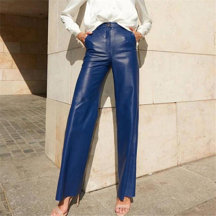 Leggings Donna 2024 in Pelle PU ad Alta Elasticità - Moda Europea e Americana