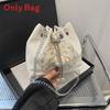 Modern Chinese Water Bucket Bag For Women With Pu Material Chain Crossbody For Casual Outings