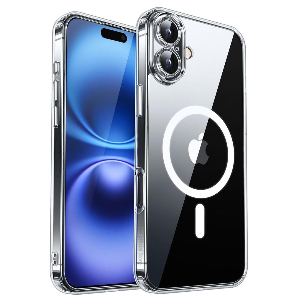 Magnetic  Clear Case For iPhone 17 Air 16 15 14 13 12 11 Pro Max mini XS XR Funda For Magsafe Silicone Transparent Cover