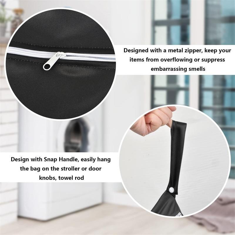 Laundry Bags Waterproof Dirty Clothes Organize Pouch Cute Print Washing Bags For Clothing Protect Bathroom Laundry Outdoor