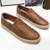 Men Comfy Casual Shoes Outdoor Office Work White Shoes Versatile Height Increasing Loafers Stylish Slip-on Walking Shoes Sz39-45