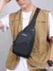 Minimalist Men's Crossbody Chest Bag 2025 - Textured, Fashionable Business Casual Shoulder Bag