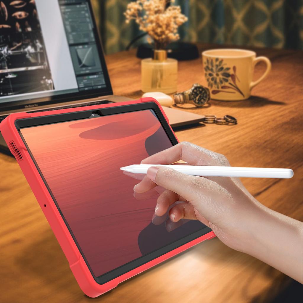 For Samsung Galaxy Tab S10 FE+ Case Kickstand Silicone + PC Impact Protective Tablet Cover