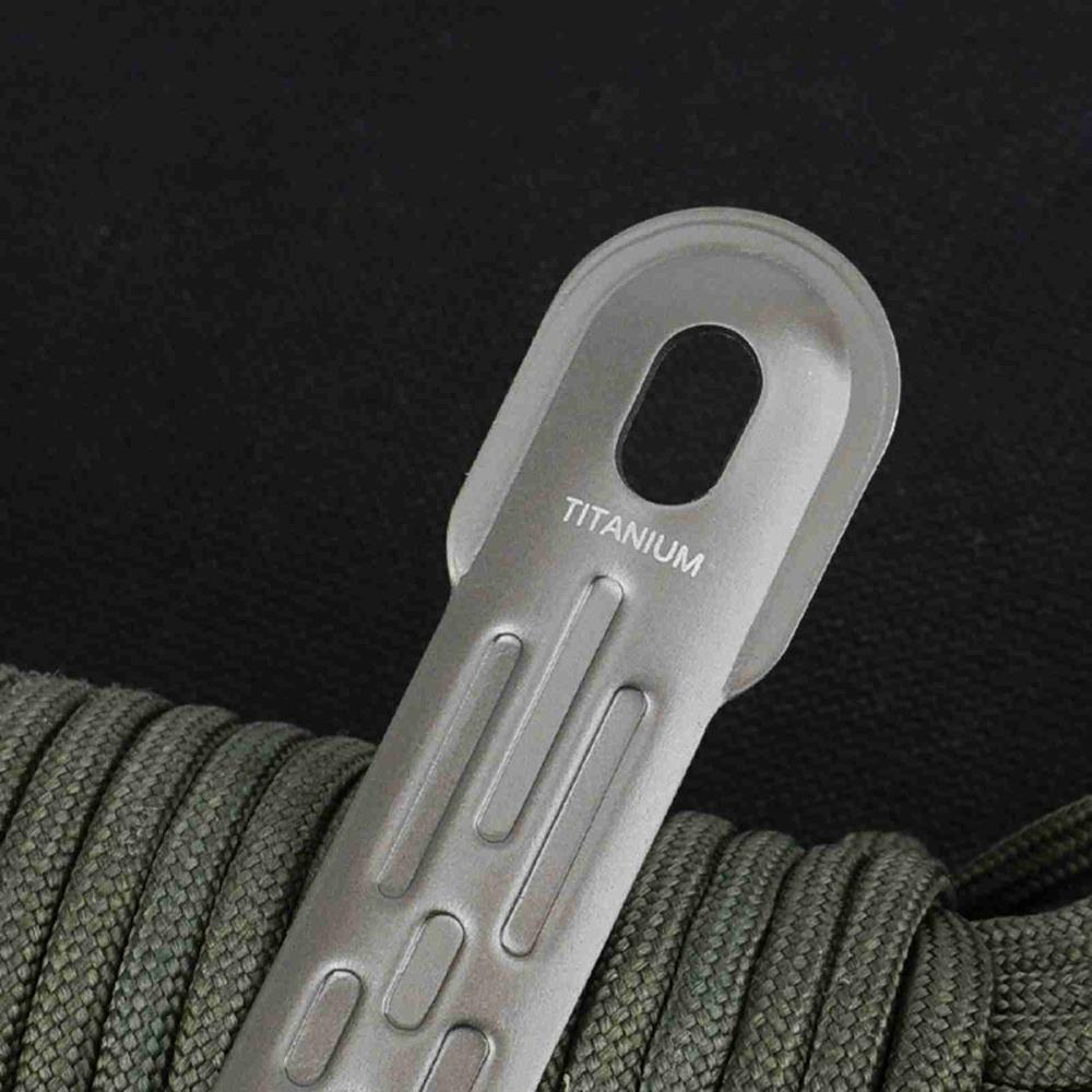 Pure Titanium Portable Eating Utensil Non-Slip Handle Reusable Fruit Fork Hiking Spoon