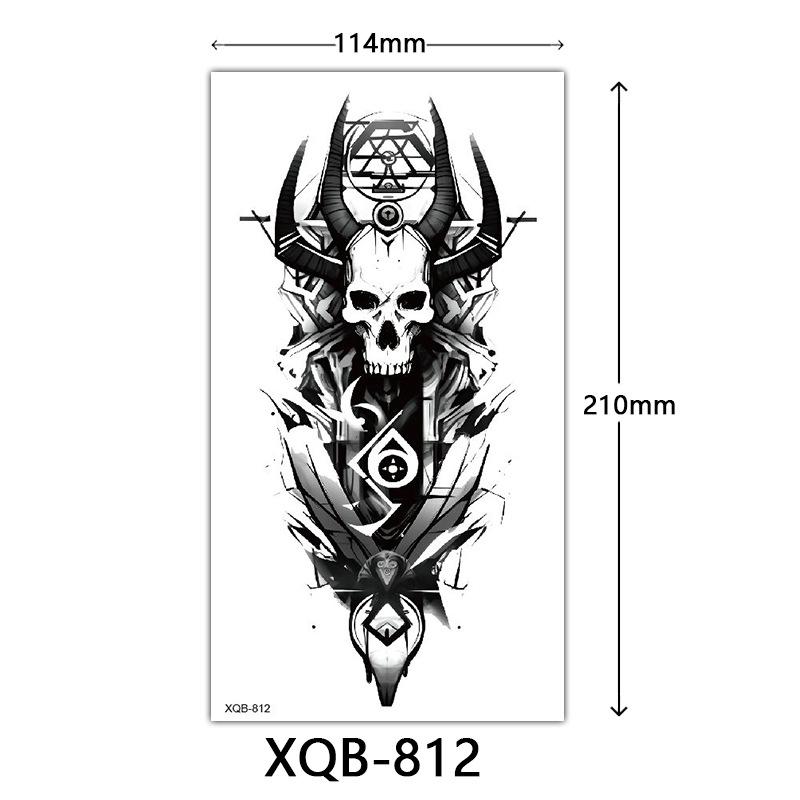 Small Full Arm Tattoo Sticker, Flower Letters, Plain Flower Tattoo Sticker Tattoo