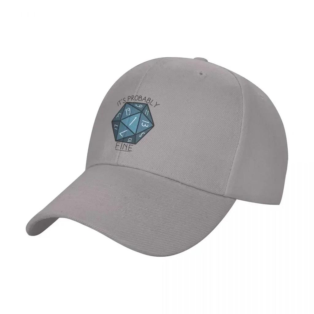 Its Probably Fine Natural  DnD Baseball Cap Trucker Cap Derby Hat Ball Cap Womens Beach Visor Unisexs