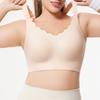 Seamless Nursing Bra for Plus Sizes Portable Front-Opening Push-Up and Backless Sports Bra
