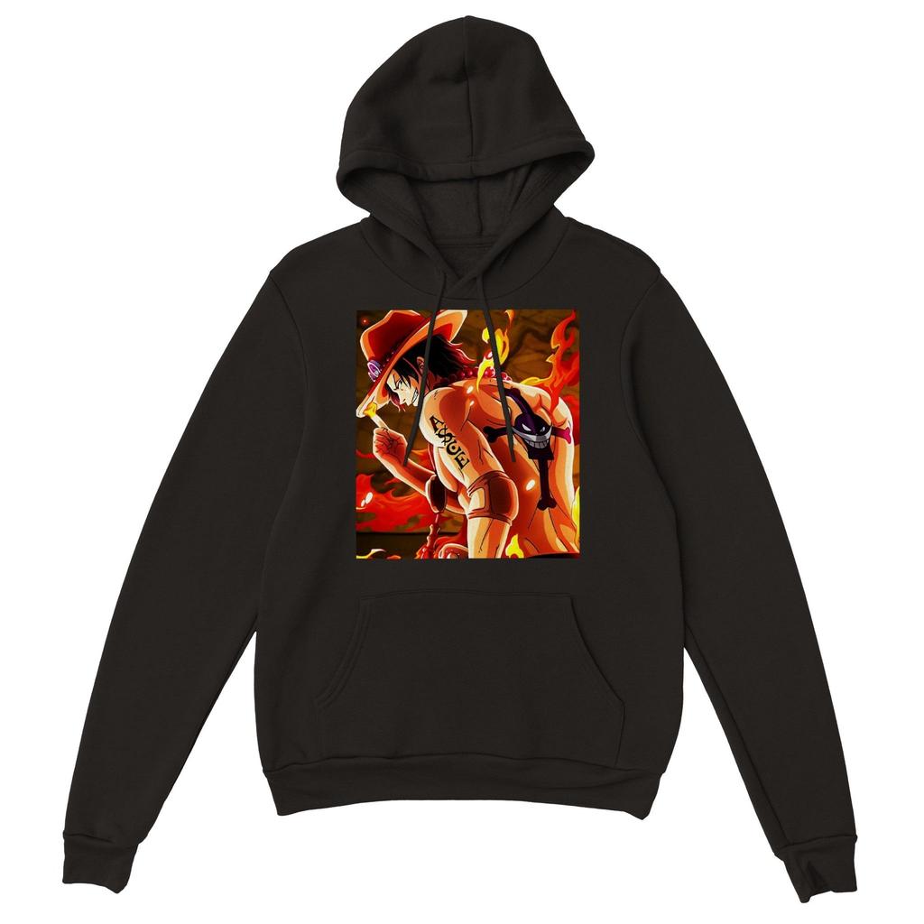 Ace Graphic Printed Hoodies One Piece Anime Hoodie Men Women Oversized Y2k Sweatshirt Female Male Unisex Clothing Fleece Warm Tracksuit