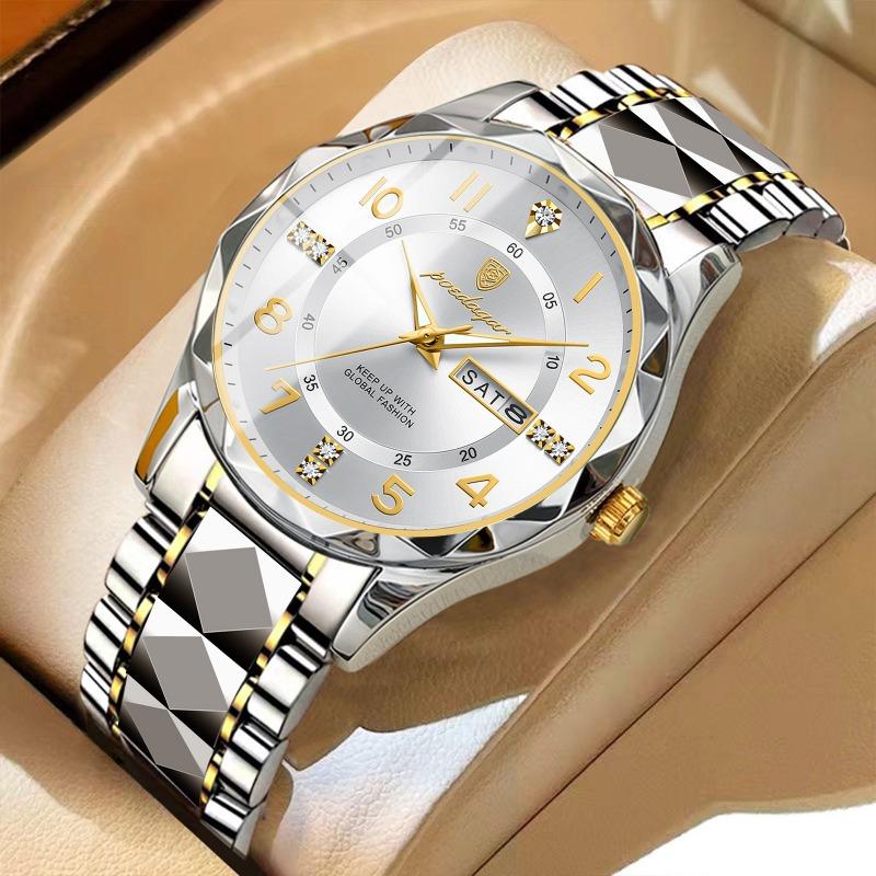 New Men's Watch Luxury Waterproof Luminous Quartz Watch