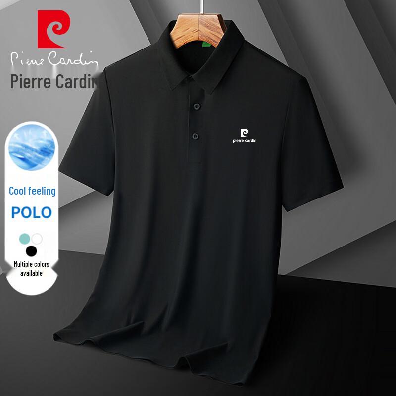 

Pierre Cardin Men s Short Sleeve Ice Silk Polo Shirt L