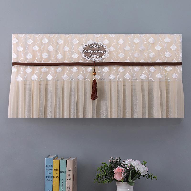 Chinese Style 2-HP Hanging Air Conditioner Dust Cover, Embroidered, Simple & Modern, Use Without Removing Windshield