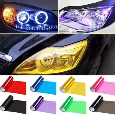 Auto Light Headlight Zadní světlo Tint Vinyl Film Sticker Easy Stick Dekorace celého auta na motocykl
