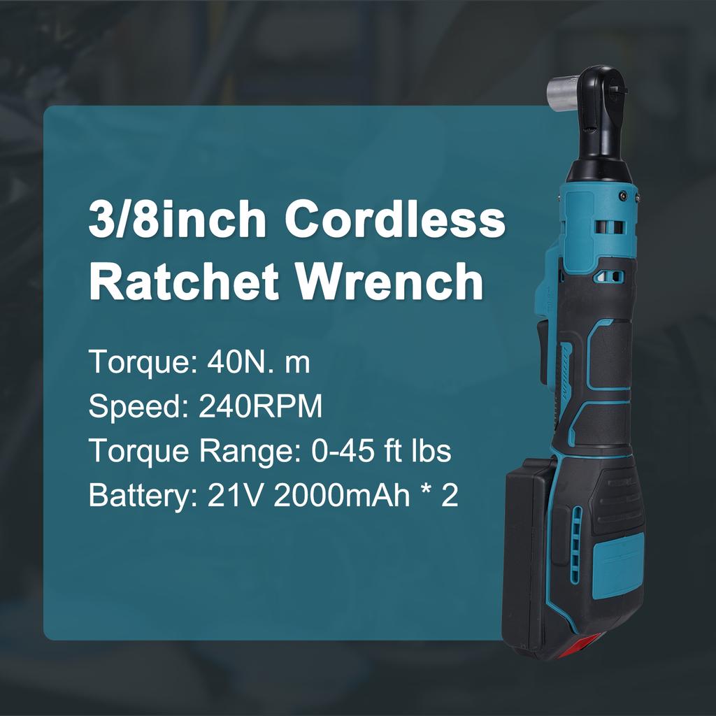 Akumulátorový ráčnový klíč Elektrický klíč 240 ot./min. Přepínač jedním kliknutím vpřed vzad s 10 mm, 11 mm,