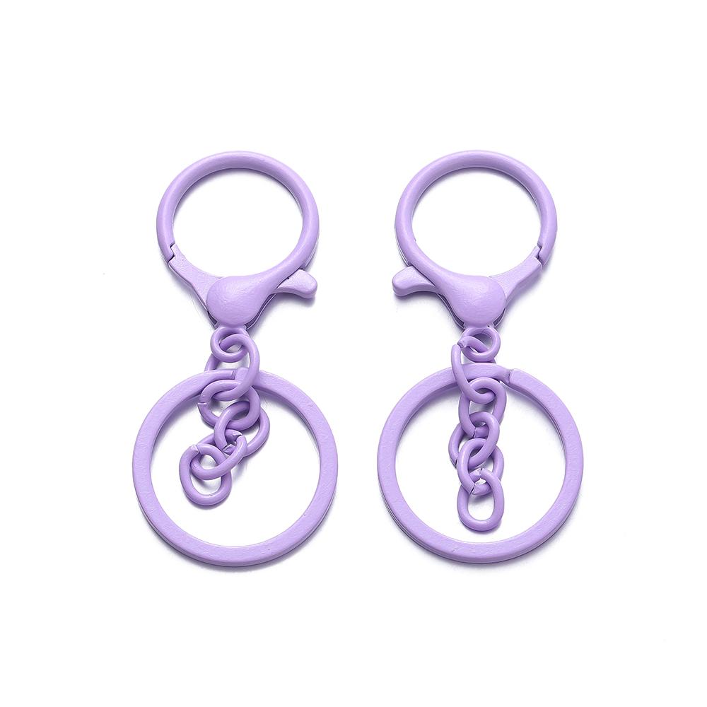 5Pcs/Lot Colorful 30mm Keyring Lobster Clasp Hook Connectors for DIY Keychain Connector Key Ring Jewelry Making Accessories