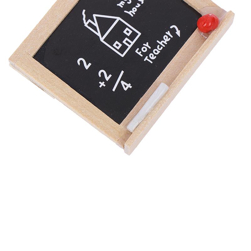 Miniatury modelu domečku pro panenky 1 ks mini tabule 1:12 doplňků do dětského pokoje pro kutily