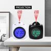 Multi Function LCD Projection Alarm Clock Backlight Electronic Projector Table Clock LED Digital Temperature Time Display Snooze Clock