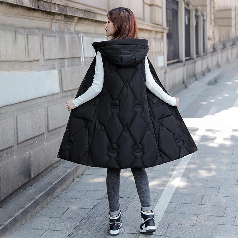Autumn and winter new cotton vest fashion casual women's cotton vest female student cotton vest jacket tide