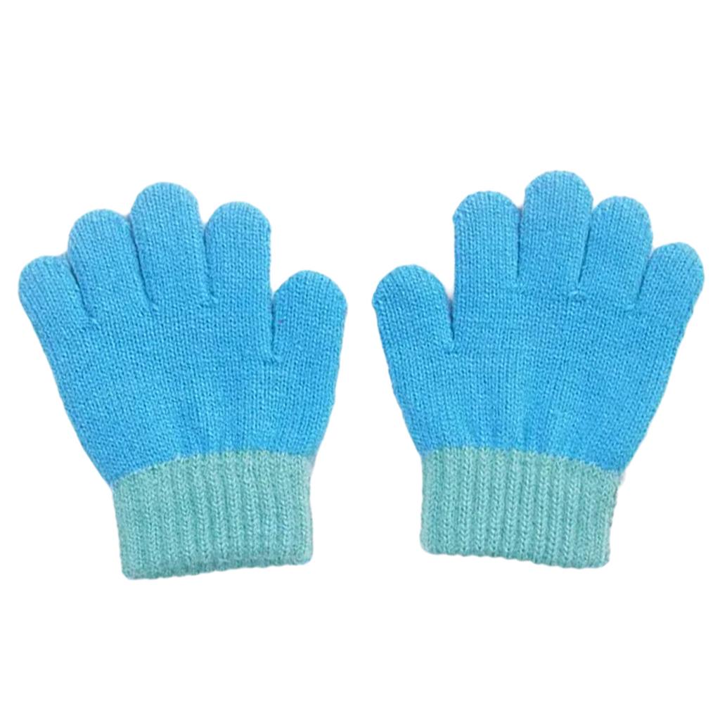 Children Trendy Warm Thermal Gloves Thicken Stylish Mitten Gloves for Cold Weather Winter Cycling Skiing Climbing