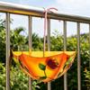 Metal Farmhouse Umbrella Shaped Wall Hanging Planter No-Drill Rustic Distressed Plant Pot with Drainage Holes for Outdoor Plants