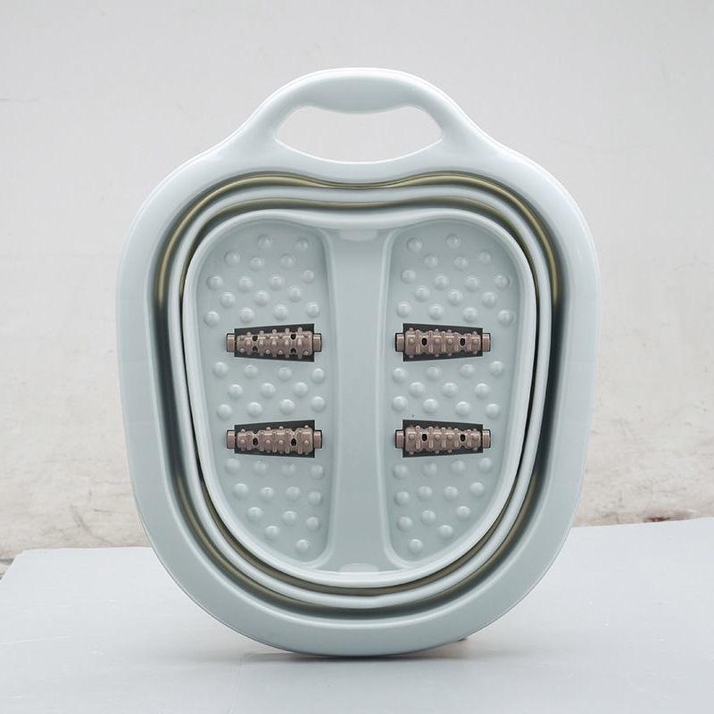 

Ведро для замачивания ног, складная ванна, пластиковое массажное ведро, бытовая сауна, ванна для педикюра, складное ведро синий