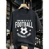 European Sizes Men's T-Shirt, Casual Comfortable Breathable, Soccer Ball Graphic with 'COME ON! IC IC IS. IS FOOTBALL FOOTBAIILL TIME' Text